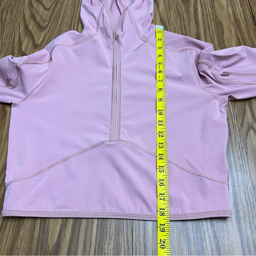 Lululemon Break a Trail 1/2 Zip Hoodie in Pink Pastel - Picture 13 of 14